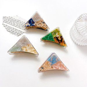Triangle Tortoise Shell Acetate Hair Claw Hair Clip ( 4 Multi-color)